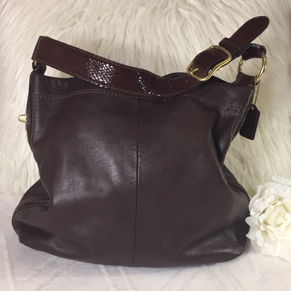 EUC Coach Brown Leather Handbag
